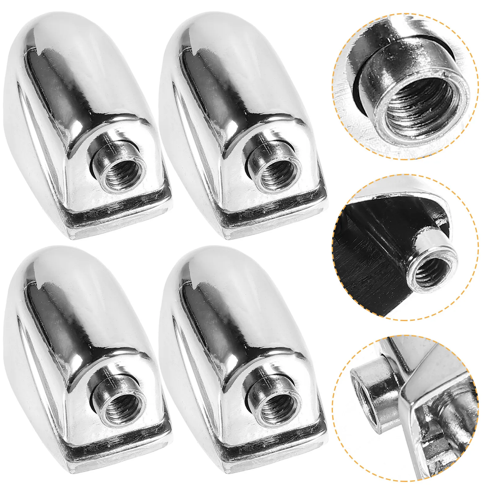 

5Pcs Single-End Snare Drum Lug Claw Hooks Connector Replacement Drum Ear Parts Silver Hardware Percussion Claw Hooks Connector