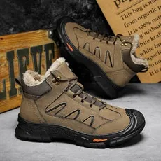 

Genuine leather hiking boots and outdoor cotton shoes are comfortable and warm sneakers men