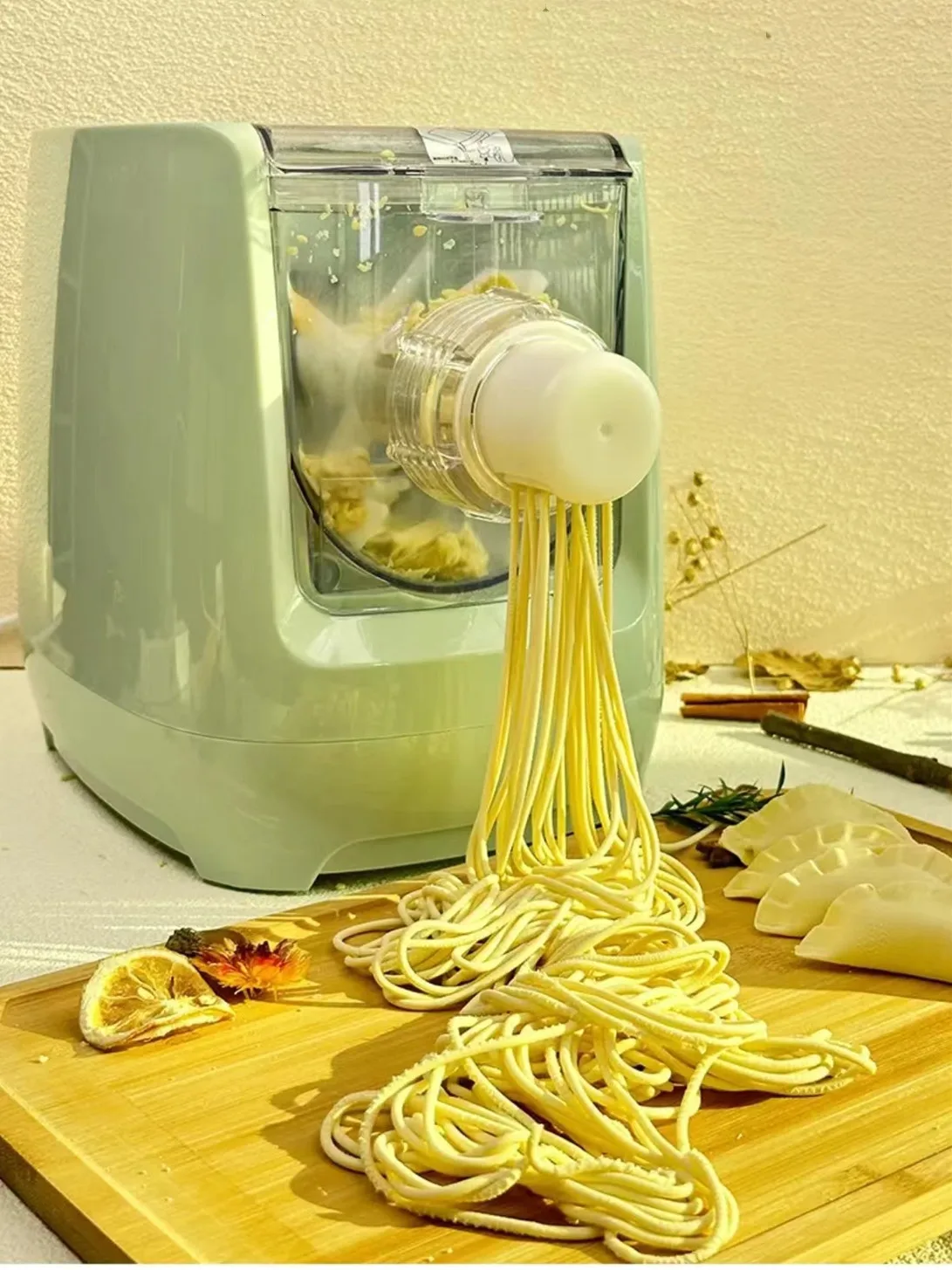 Homel ミニパスタヌードルメーカー製造機全自動ヌードルマシン電気で自宅で新鮮なパスタを作るプラスチックシンプル