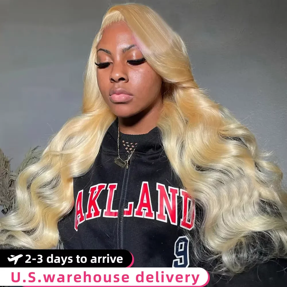 

613 Honey Blonde 40 Inch 13x6 HD Body Wave 100% Human Hair 250 Density Lace Front Human Hair Wig 13x4 Lace Frontal Wigs Wome
