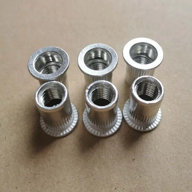 

150 pcs/box aluminum alloy blind rivet nuts vertical thread rivet nuts m3/m4/m5/m6/m8 vertical thread rivet boxed