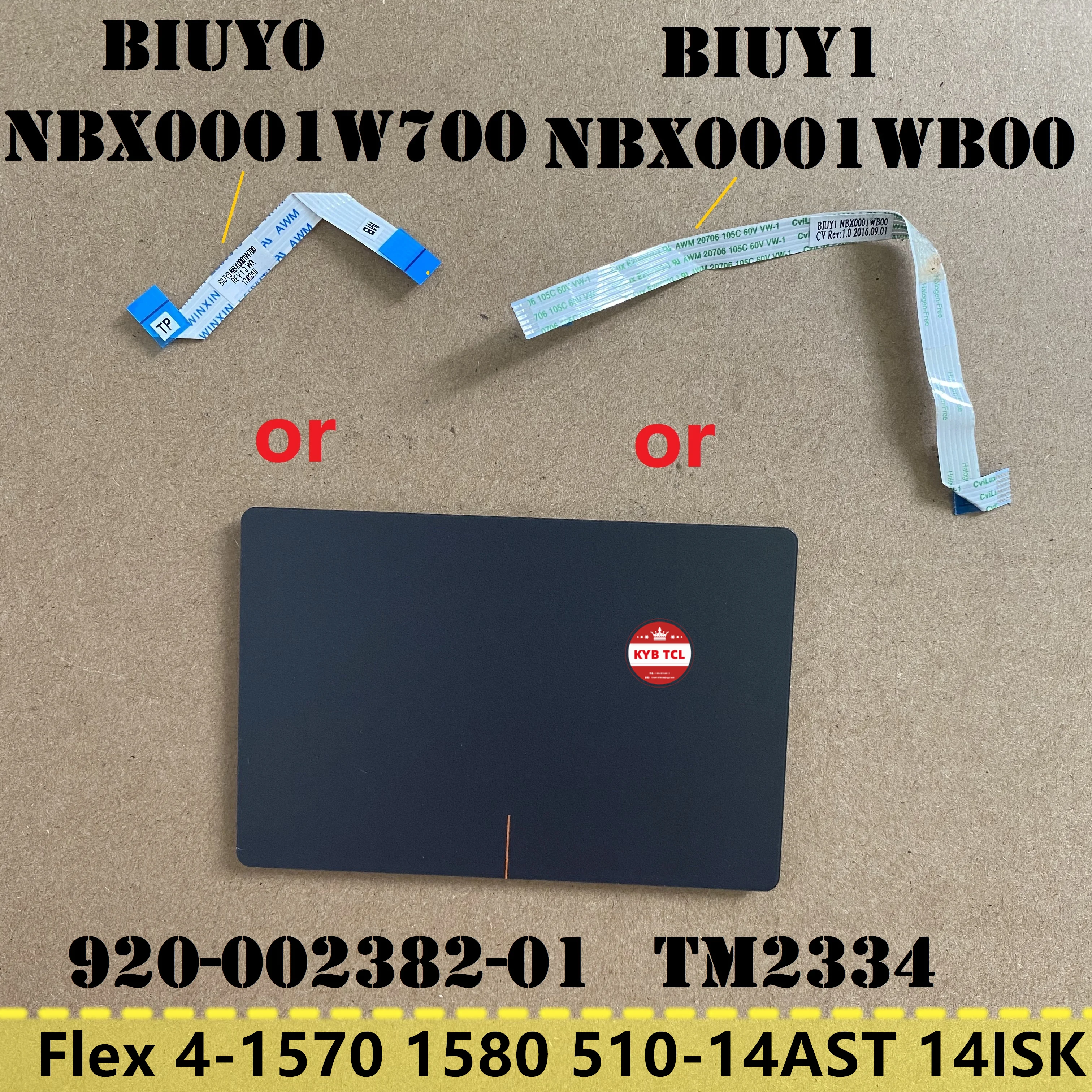 Laptop Touchpad or Cable TM2334 For Lenovo Flex 4-1570 Flex 4-1580 Yoga 510-14AST 510-14ISK BIUY0 NBX0001W700 BIUY1 NBX0001WB00