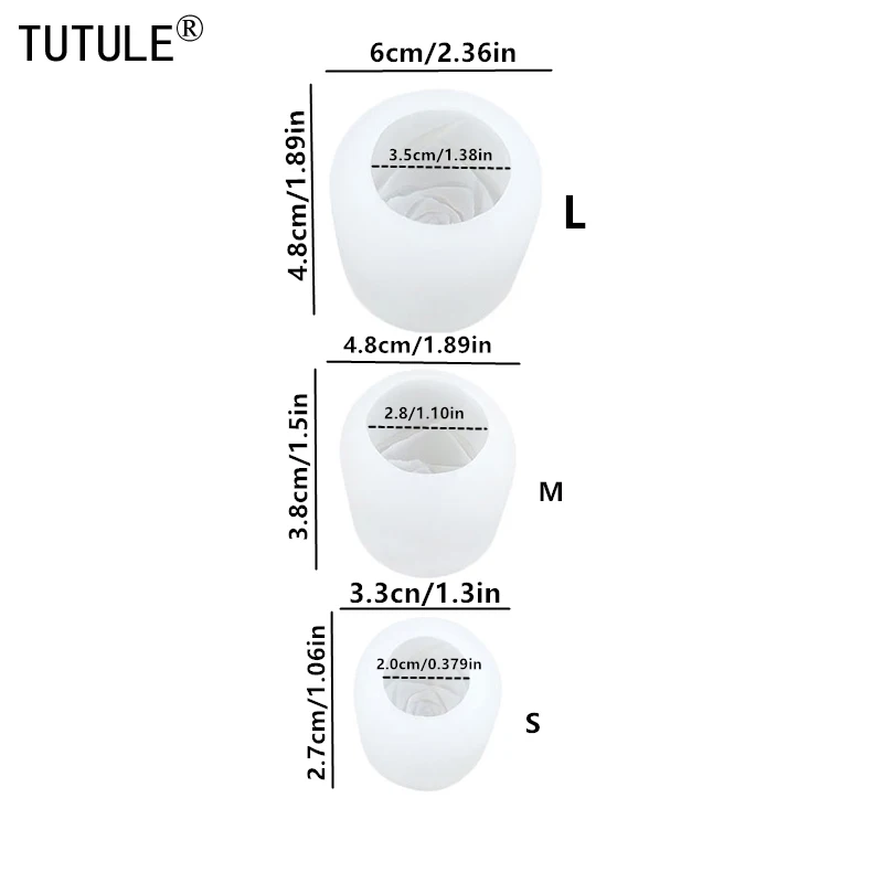 3D three-dimensional to be released rose silicone mold diy cake chocolate baking tools valentine's day rose candle silicone mold