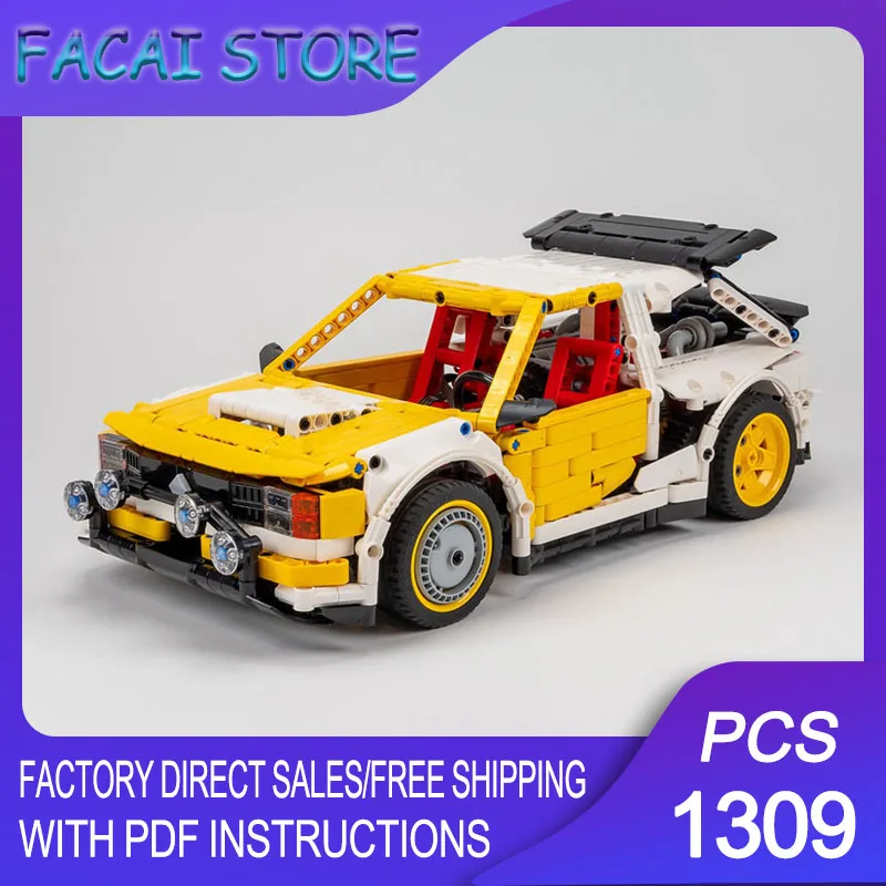 

Champion Speed Cars Moc Building Bricks Modular Group B-Rally Car V3 Model Technology Blocks Christmas DIY Toy Construction Gift