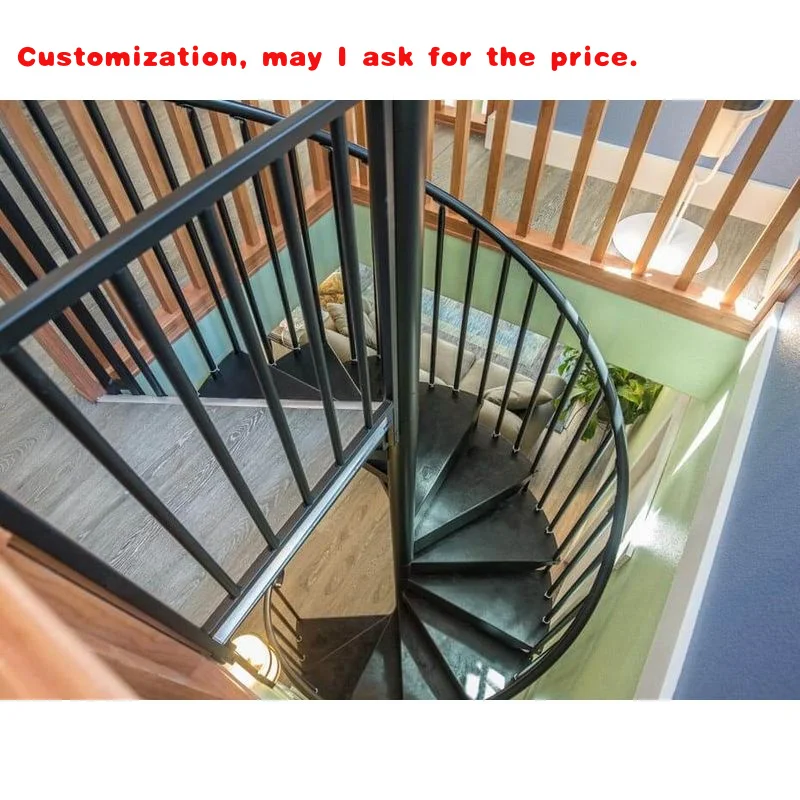 

на заказ.Черный прочный современный профиль, индивидуальное создание, прочная углеродистая сталь, превосходная лестница