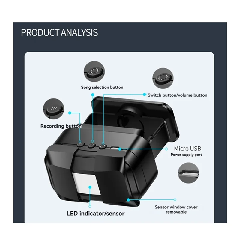 قابلة للشحن الذكية ترحيب جرس الباب ترحيب الاستشعار اللاسلكية ترحيب جرس الباب تذكير صوتي لمدخل المتجر-TCES