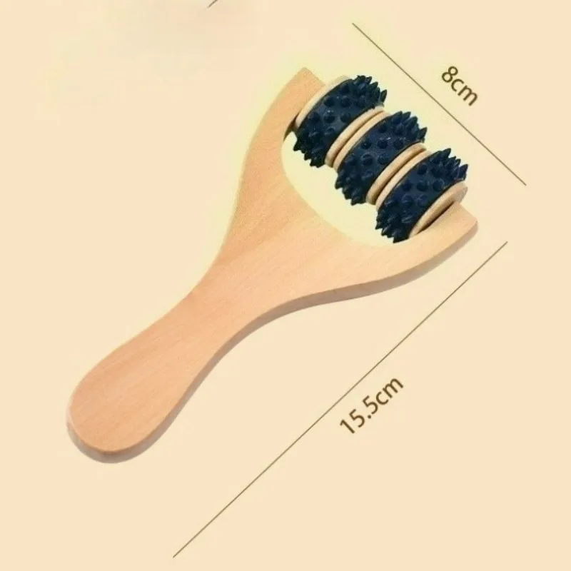 

Wooden Massage Roller Set | Handheld Body & Foot Massager for Neck Back Legs | Muscle Relief Tool for Home & Office Use