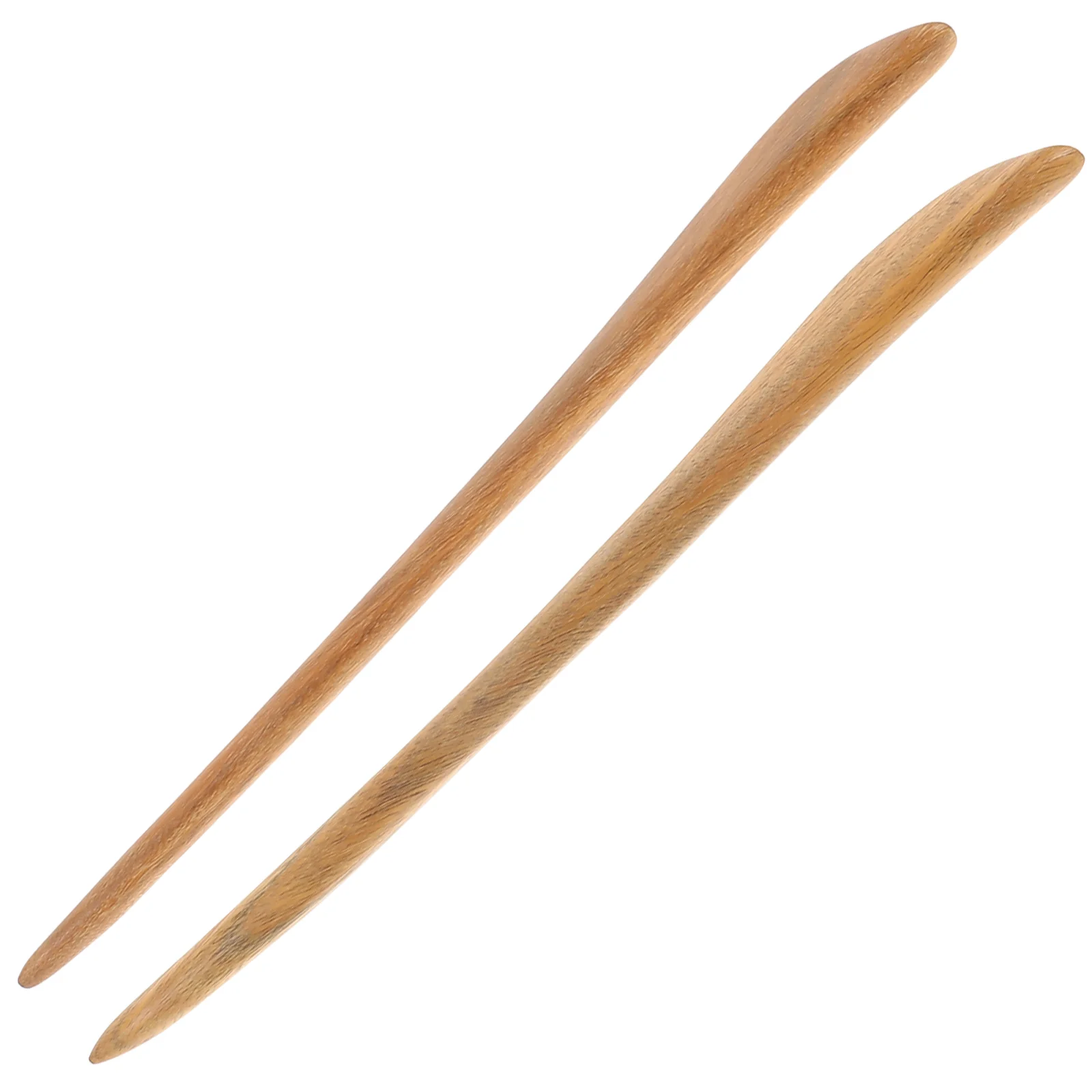 

2pcs Vintage Simple Wooden Hair Chopsticks Hair Decor Hairpin Hair Clip Hair Stick for Women Girls (Pattern 6007)