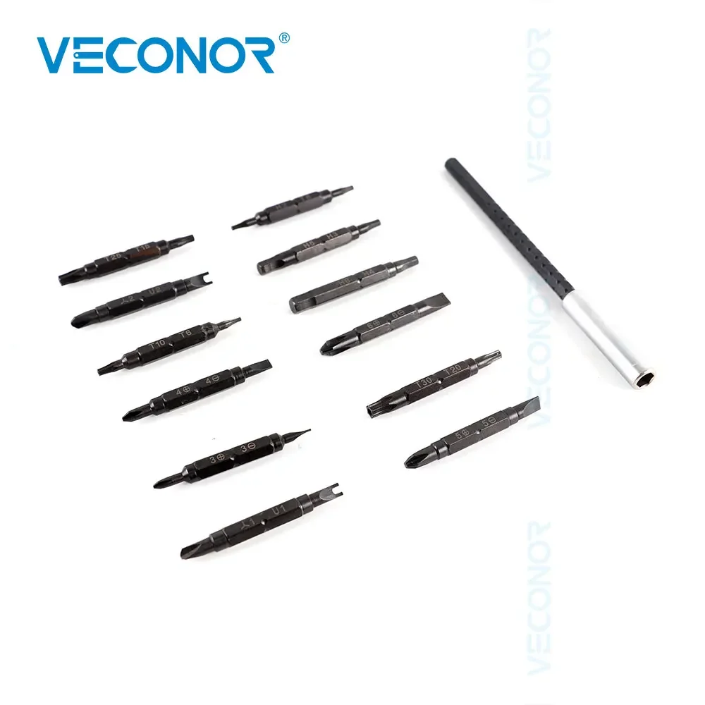 14Pcs Screwdriver Set Screw Driver Kit Set Included Torx Hex Accessories Extendable Multi Screw Tools