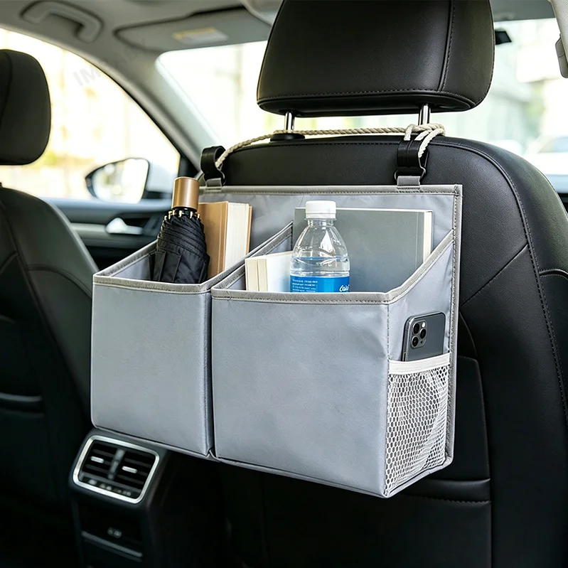 Fashion Crib 3D Hanging Bag Bedside Cart Storage Basket Hook Type Storage Bag Waterproof Washable Bag Car Rear Seat Storage Rack