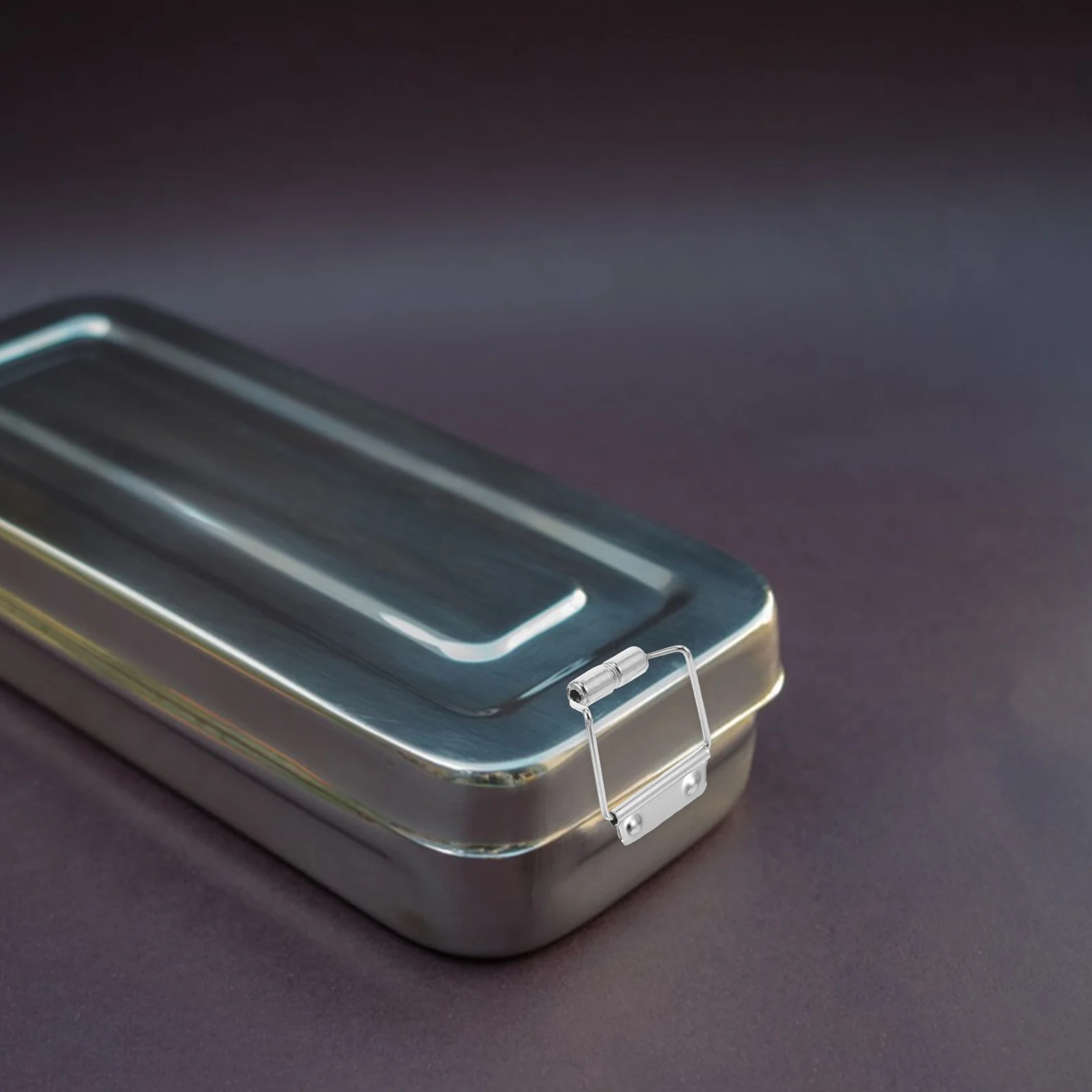 

20pcs Iron Box Buckle Stainless Steel Slide Latch For Tinplate Container Durable Food Storage Tight Seal Easy Open Close Home