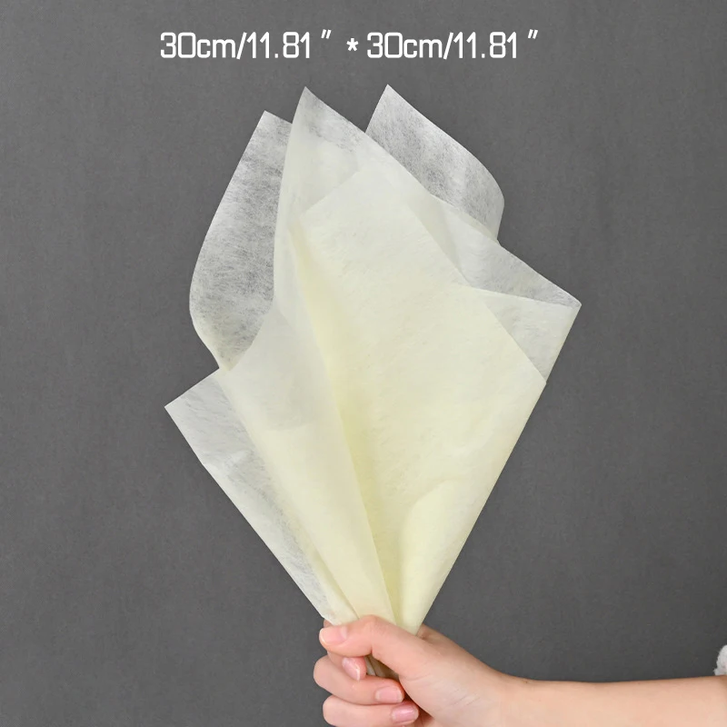 Flower Packaging Paper Translucent Milk Cotton Lining Paper For Florist Wrapping Bouquet Wedding Soft Colorful Decorative Paper