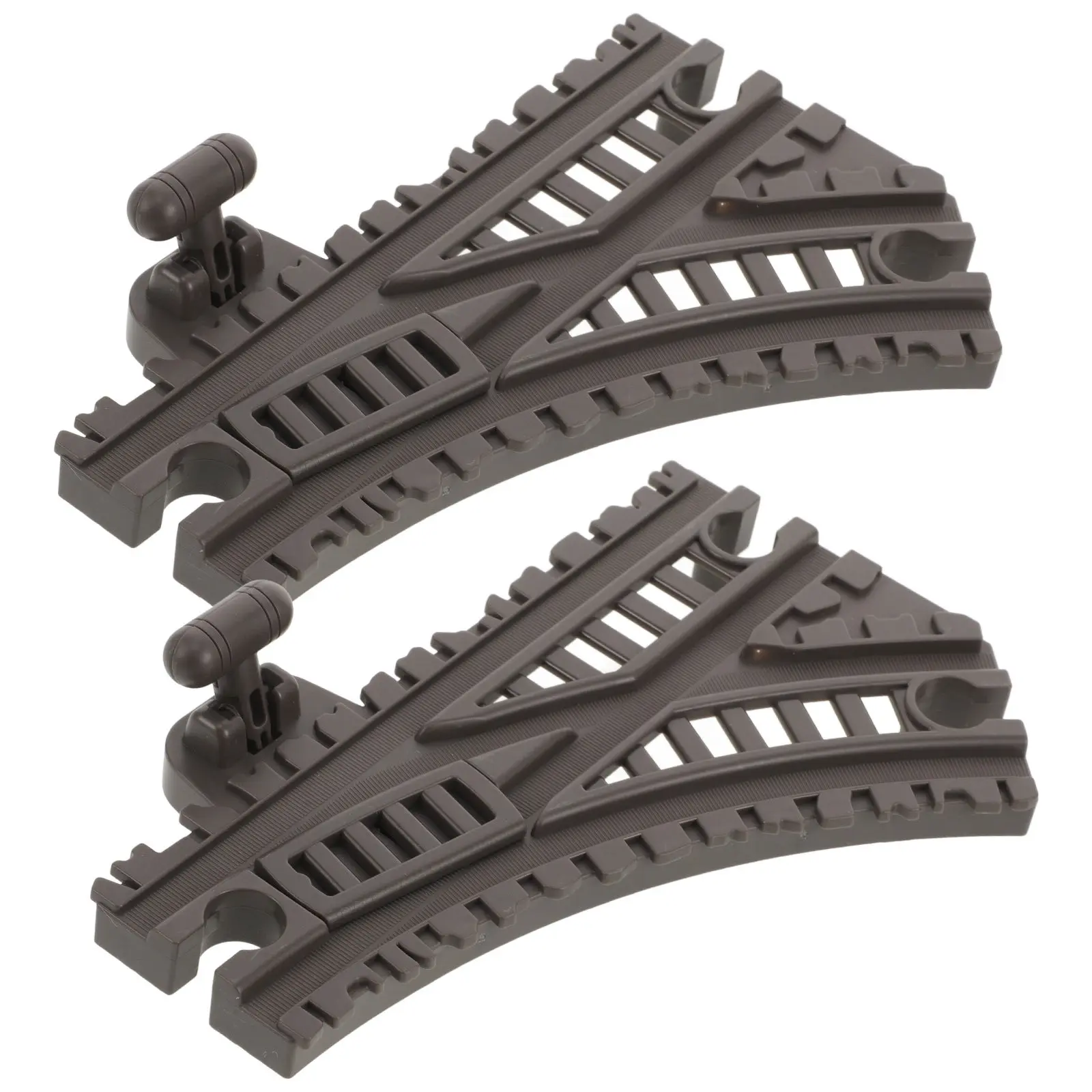 

2Pcs Plastic Railroad Track Accessory Special Turning Slope Design for Dynamic Train Layouts Builds Hand Eye Coordination and
