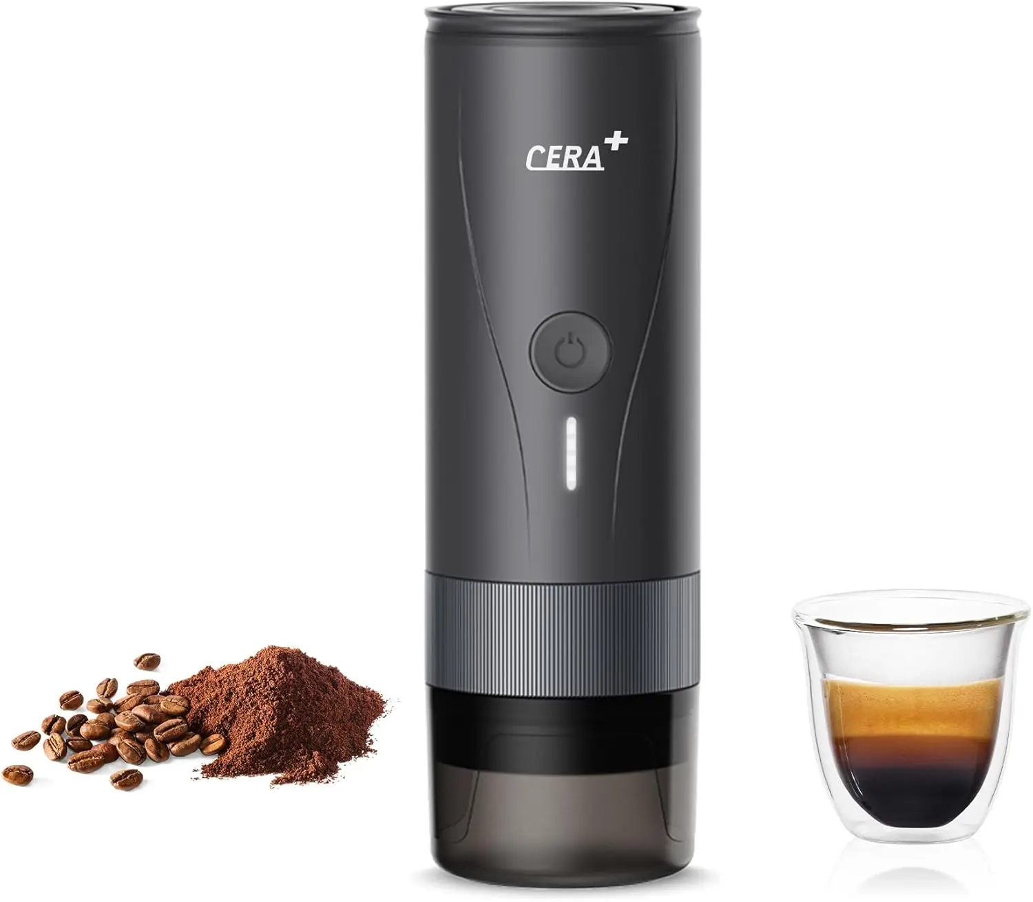 CERA+ PCM04 Portable Professional Espresso Maker,Self Heating Pro-level Specialty Coffee Machine,Electric Travel Coffee Maker