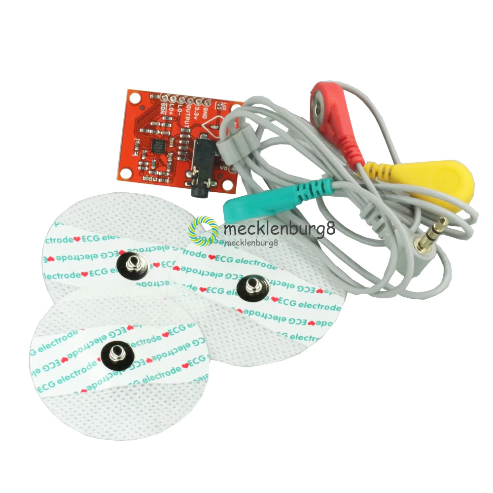 Ecg Module AD8232 Ecg Measurement Pulse Heart Ecg Monitoring Sensor Module Kit for Arduino AD8232 Monitor Diy Kit NEW