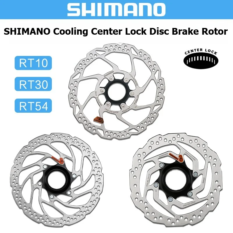 

SHIMANO SM-RT10/SM-RT30/SM-RT54 Center Lock Disc Brake Rotors - 160mm/180mm for Mountain Bikes