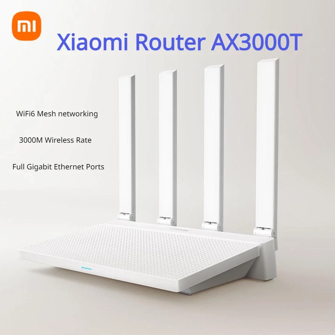 

New Xiaomi Router AX3000T IPTV Mesh Networking Gigabit Ethernet Ports Gaming Accelerator Repeater Modem Signal Amplifier