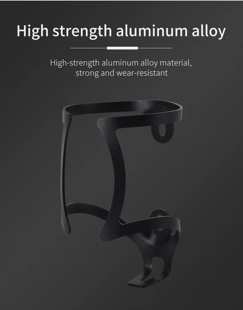 LUNJE Fahrrad Flaschenhalter Bunte Aluminiumlegierung MTB Rennrad Wasserflaschenhalter Flaschenhalter Fahrradzubehör – Detail 4