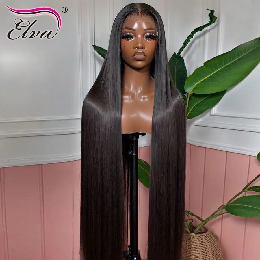 Elva Ultra Fitted 13X6 Glueless Wig Human Hair Ready To Wear Skinlike HD Lace Straight Human Hair Lace Frontal Wig Brazilian