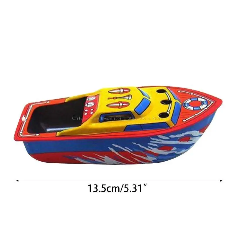 Kaarsen aangedreven stoomboot Collectible Tin Scientific Educational Retro Boat