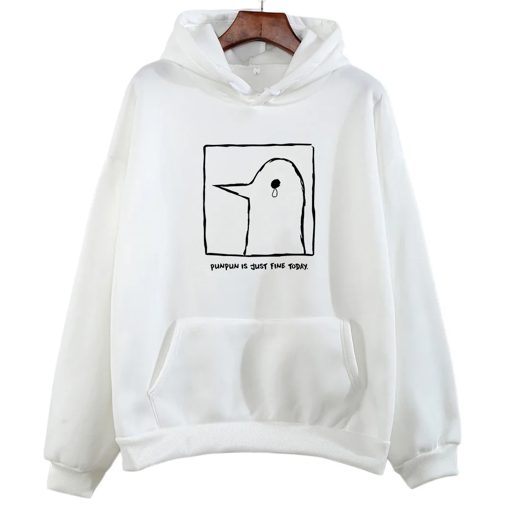 Oyasumi Punpun Duck Aesthetic Hoodie Fashion Kawaii/Cute Cartoon Girl Long Sleeve Sweatshirt Women/men Fleece Autumn/Winter Full