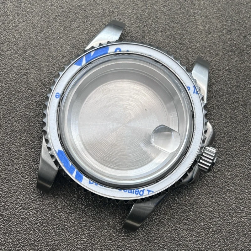 40 مللي متر حافظة من الفولاذ المقاوم للصدأ ورقة سفلية قابلة للنفاذ زجاج الياقوت لحركة NH34/NH35/36