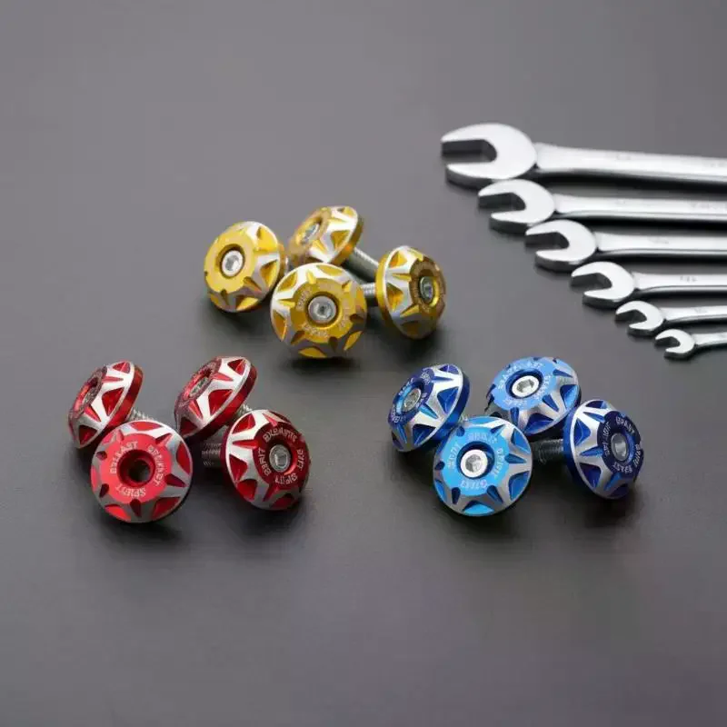 6MM Alloy Plate Bolts For Motorcycles & Cars - License Plate Screws