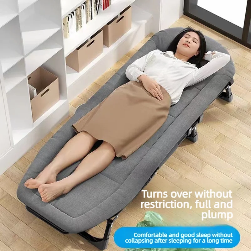 Folding bed, home nap chair, office single-person multifunctional nap bed, portable outdoor companion bed