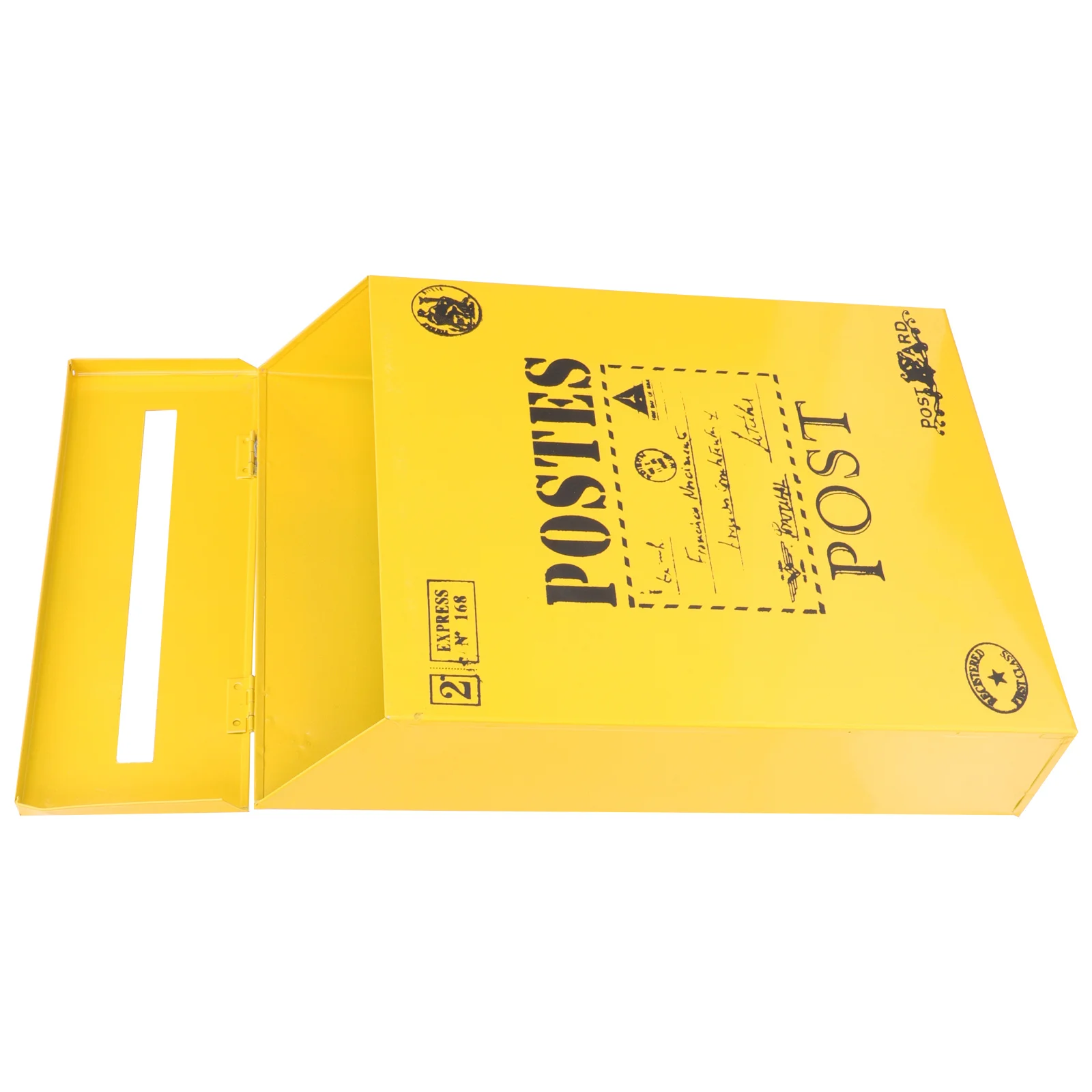 

Vintage Iron Mailbox Wall Mount Letter Box for Home Garden Decor Retro Style Metal Post Box with