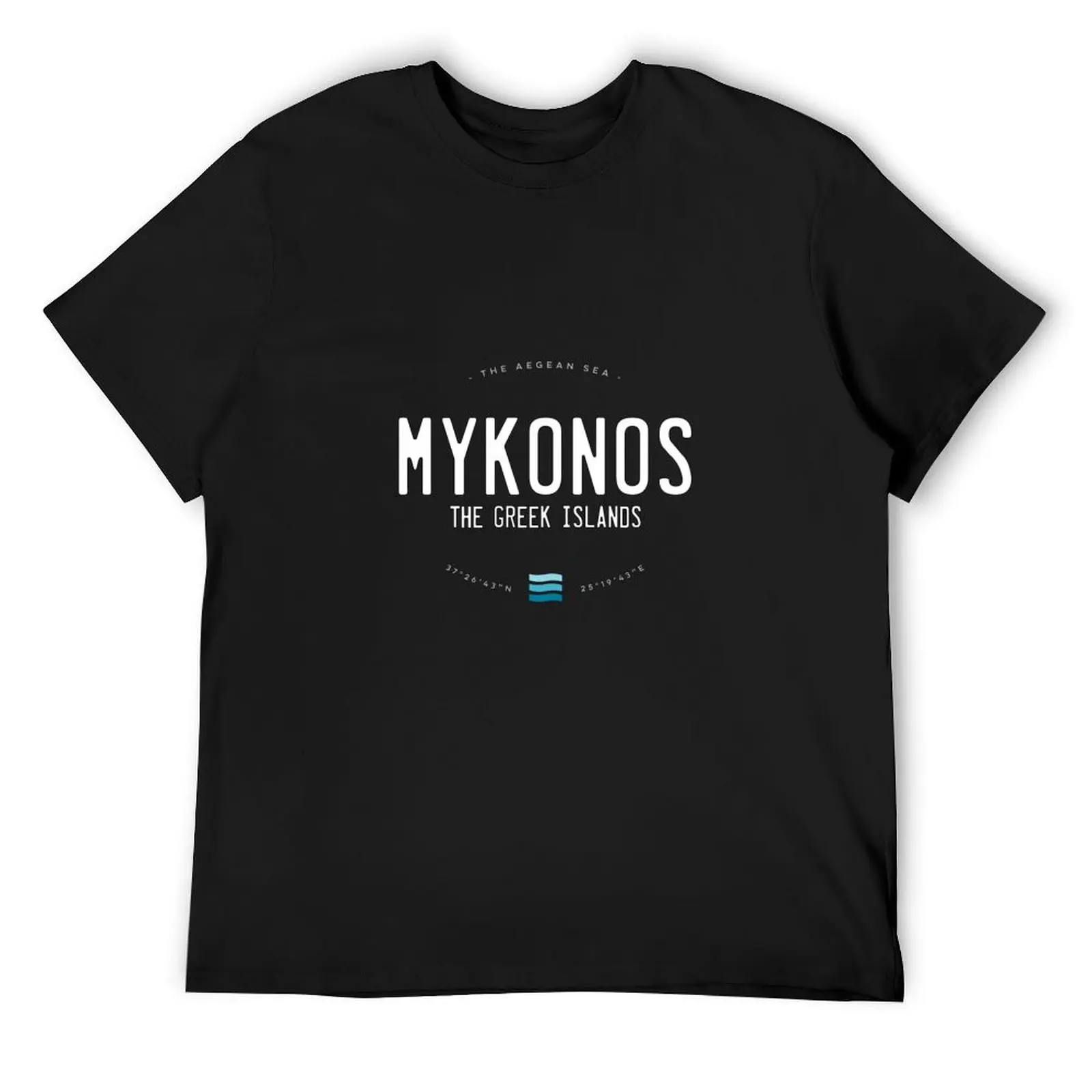 Mykonos Greek Islands Beach Waves T-Shirt plus size tops anime clothes shirts graphic tees summer clothes Men's t shirts