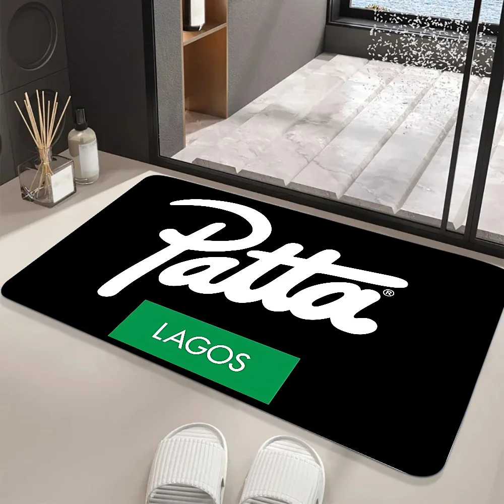 Patta_NL Floor Mat Graphic Printed Flannel Doormats for Bathroom Kitchen Entrance Carpet Home Decor