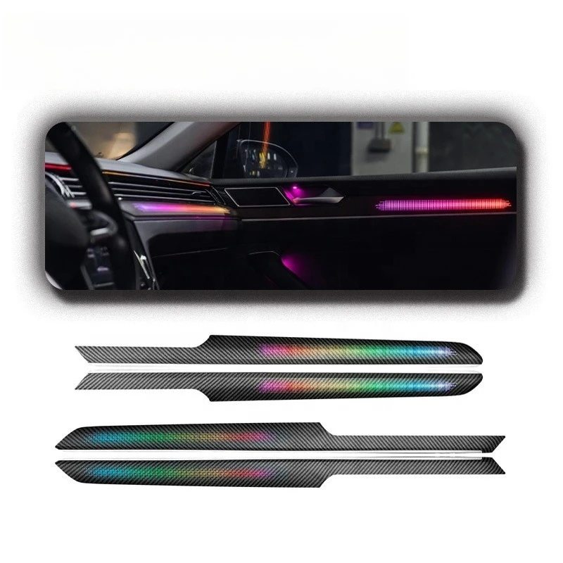SJC 64 Color Car Ambient Light for B8 2017-2021 Wood Grain Style Symphony Car Interior Light Accessories