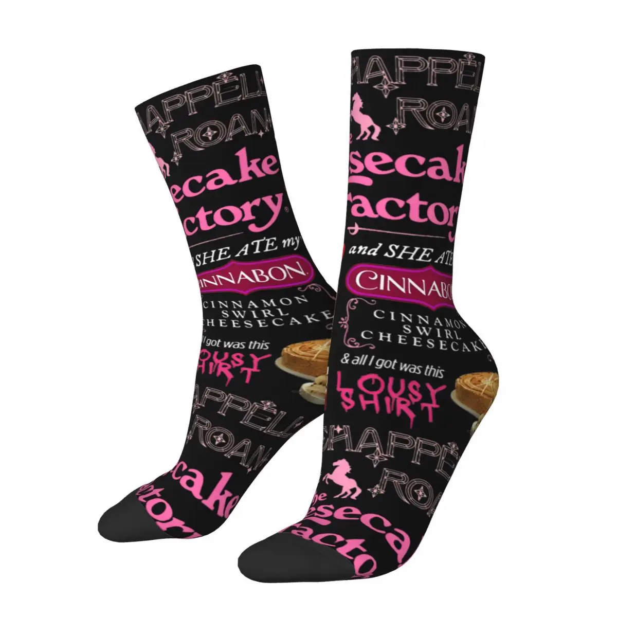 Crazy Design I Saw Chappell Roan At The Cheesecake Factory Basketball Socks Singer Music Long Socks for Unisex Breathable