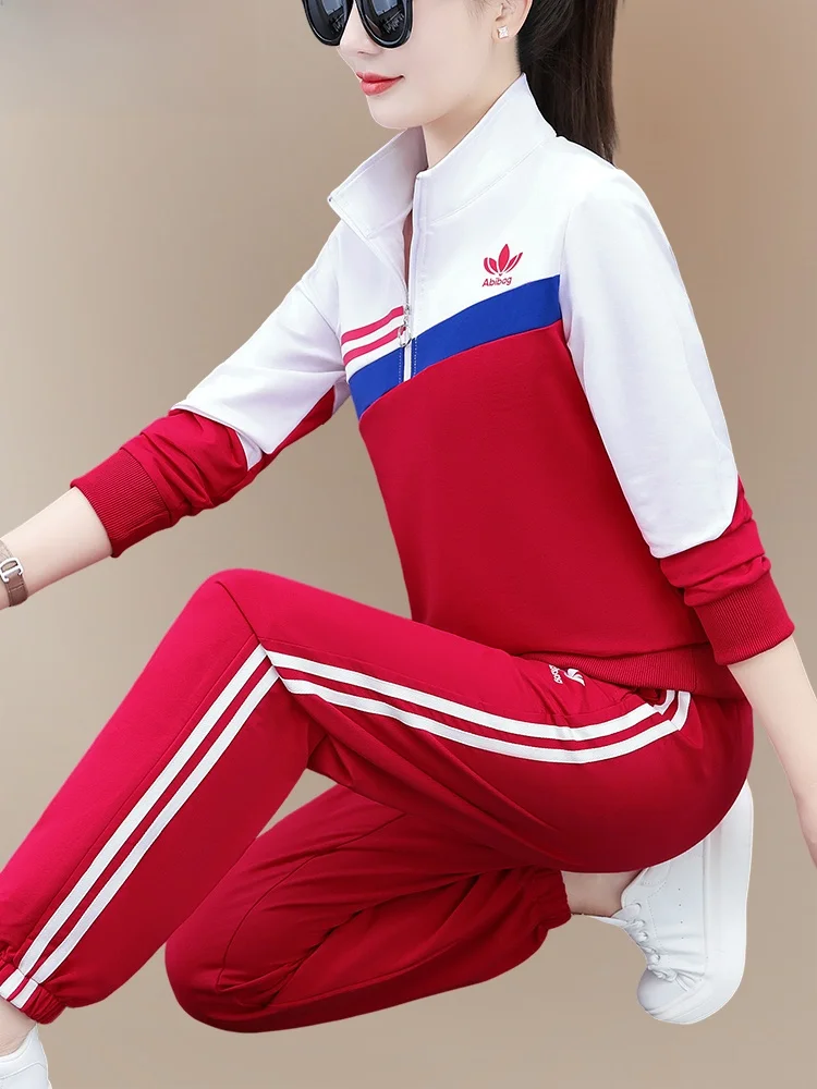 

Women's Spor Casual Dance Fitn Running Two-Piece Set Spring Autumn New Arrival TUCANO Wooden Du Breathable Cotton