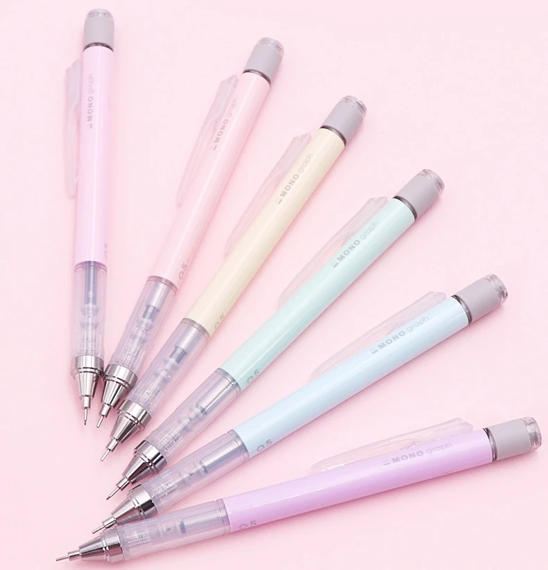 0.5mm Mechanical Pencil TOMBOW Macaroon Candy-colored Low Center of Gravity Creative Rocking Pencil Student Stationery 1pcs