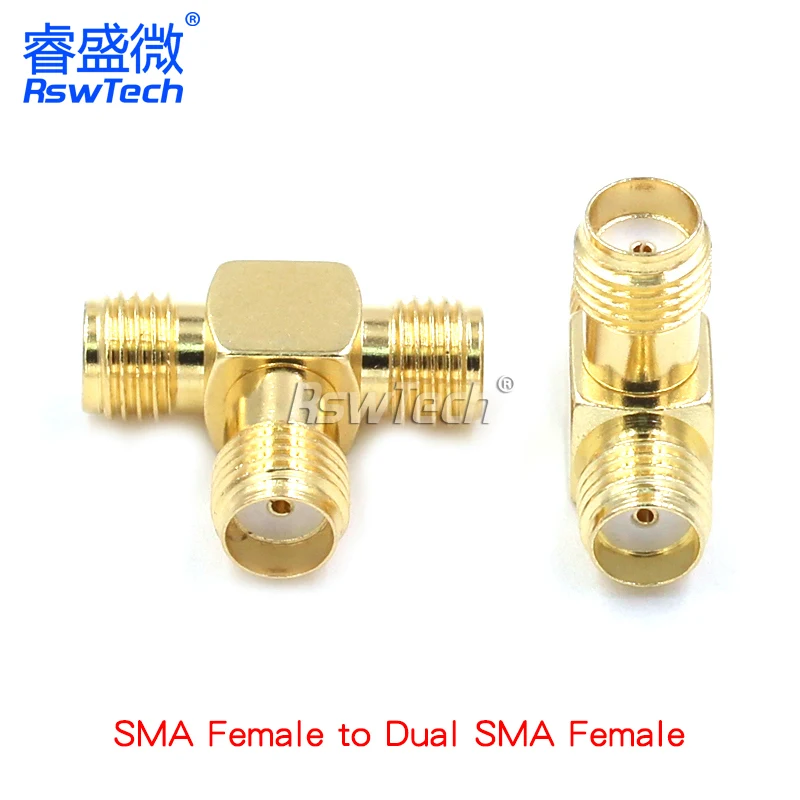 1PCS Three Way SMA Male Header To Female Header Connector RPSMA-KJK SMA-KKK SMA-KKJ  Three Header Adapter