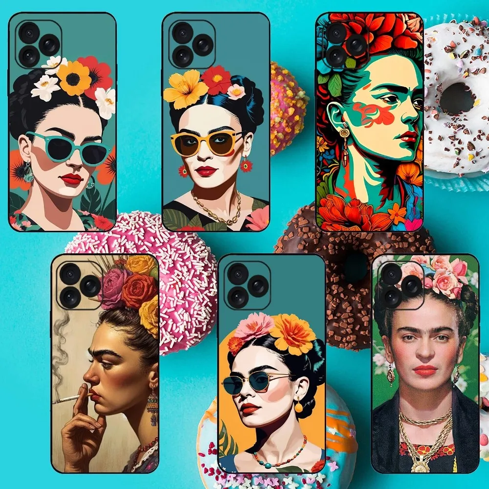 F-Frida K-Kahlo Art Phone Case For iPhone 8 11 12 13 14 15 Mini X XR XS PRO MAX Plus Shell