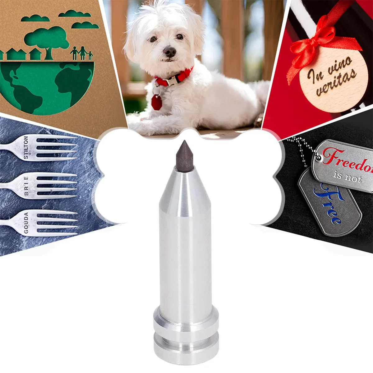 

Engraving Machine Head Precision Tool Tip for Wood Metal DIY Projects Aluminum Alloy Replacement Engraver Tip Jewelry