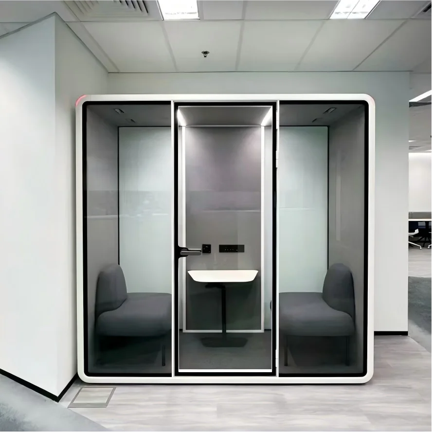 Soundproof Phone Booth Acoustic Privacy Booth Indoor Office Isolation Booth for Interview Recording and Music Practice