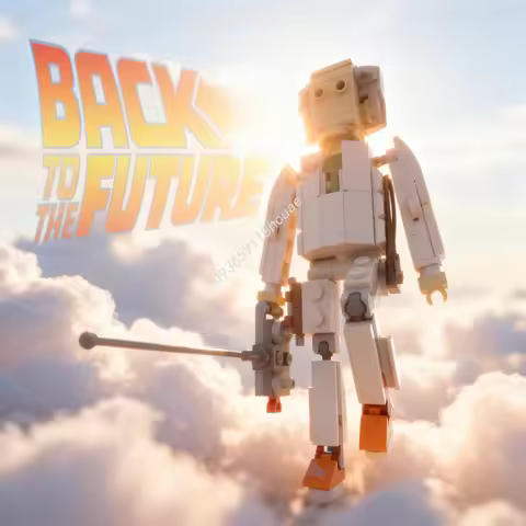 142pcs MOC Doc Emmett Brown RC Back The Future Creator Model Building Blocks Construction Toys Christmas Gift Education Idea