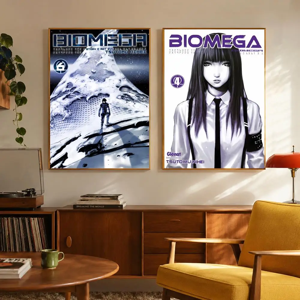 Cyberpunk Futuristic B-Biomega Poster Digital Solvent Print Waterproof PP Fade-Resistant Wall Art Room Decor Gift
