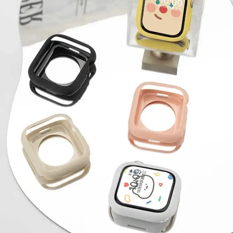 Candy Soft Silicone Case for Apple Watch Cover 10 9 8 7 6 Protection for Iwatch Series 46mm 42mm 45mm 44mm 40mm 41mm Cute Bumper image 3