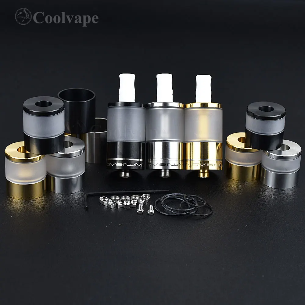 

Обслуживаемый атомайзер wolfcoolvape Dvarw mtl fl rta vape dvarw mtl rta с одной катушкой 316SS 2 мл/3,5 мл/5 мл 22 мм