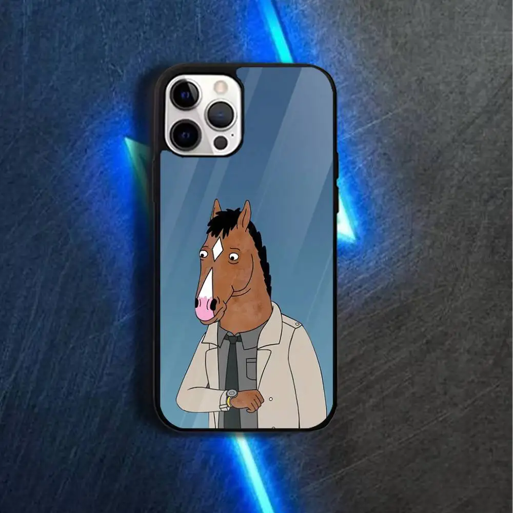 Custodia per telefono B-Bojack cartoonS Horseman per iPhone 17,16,15,14,13,12,11,Pro,Max,Plus,Mini,Magsafe, custodia di ricarica wireless magnetica