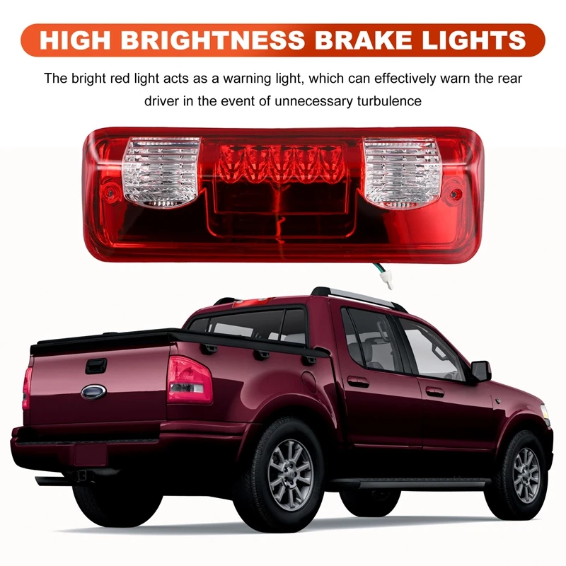 Third High Brake Light Tail Light Warning Light Rear Brake Light 02HLA1215ASM For Ford Explorer Sport Trac F-150