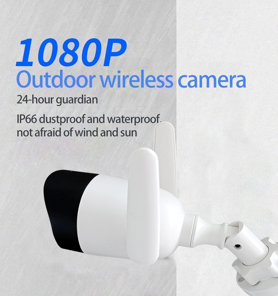 Tuya Smart Life Cloud Wireless Wifi IP Outdoor Camera 2MP Intelligent Auto Tracking Of Human1080P IP66 Waterproof