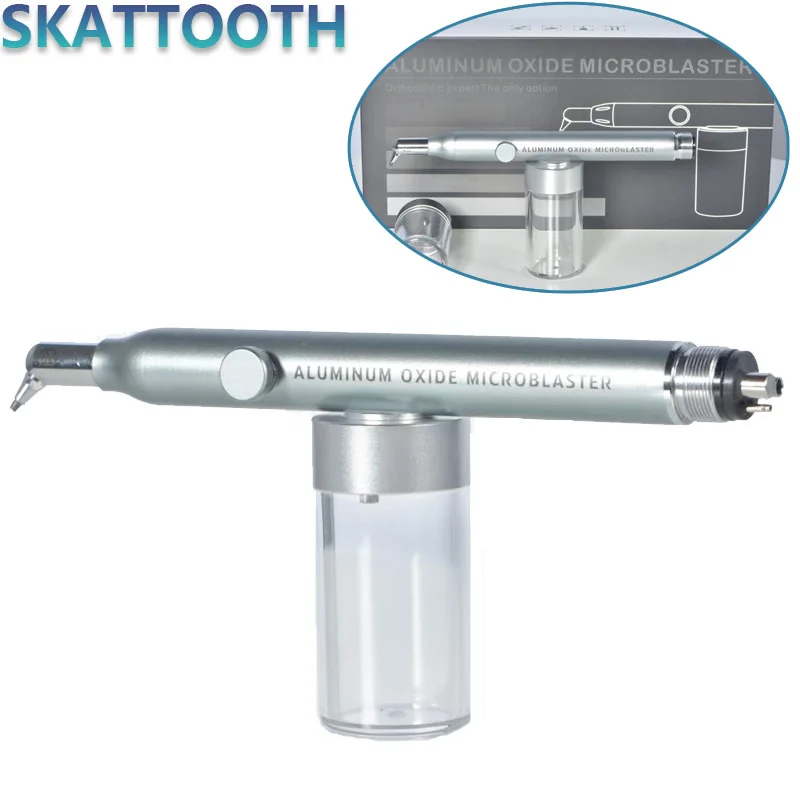 Dental Aluminum Oxide Micro Blaster with Water Spray Microetcher Alumina Sandblasting Gun Air Polisher 2/4 Hole Dentistry Tools