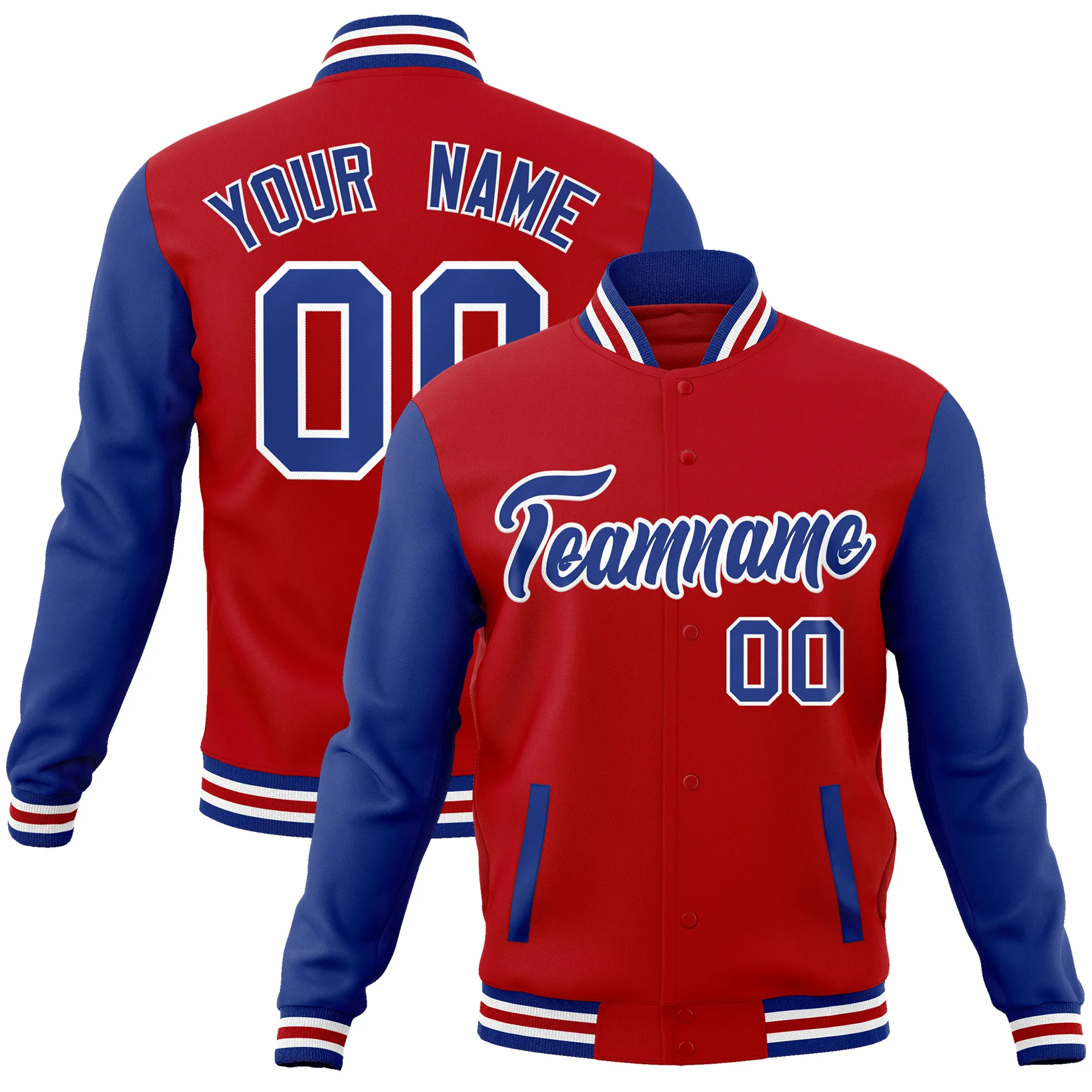 

Custom Baseball Jacket Coat Personalized Stitched Team Name Number Cotton Blend Letterman Fashion Varsity Jacket