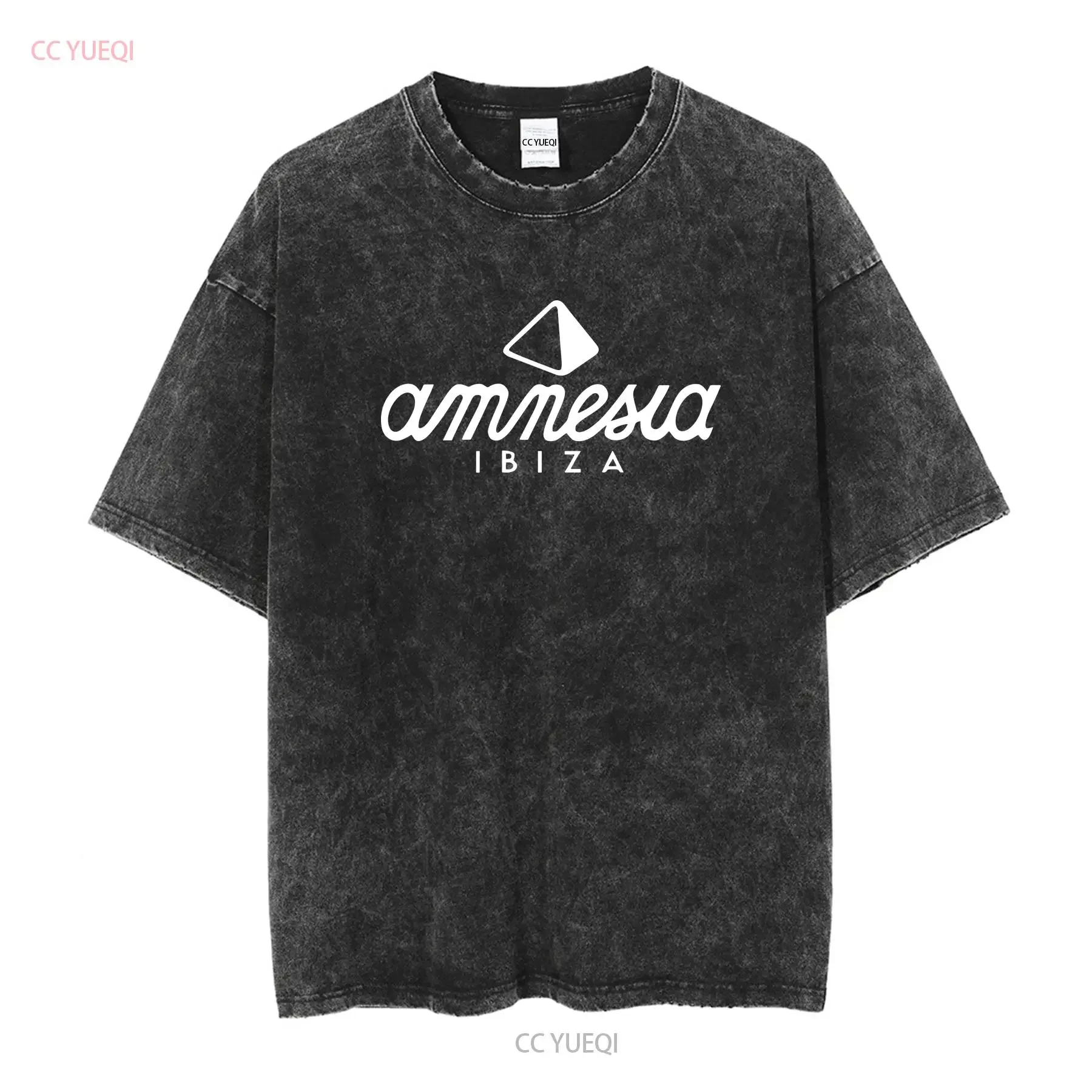 Amnesia Club Ibiza T Shirt Party Rave Dance Top Summer Spain Raver Carl Cox vintage Washed Top For Everyday Wear Slightly