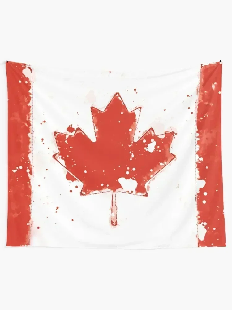 Canada Grunge Flag Tapestry For Bedroom Room Decor Tapestry